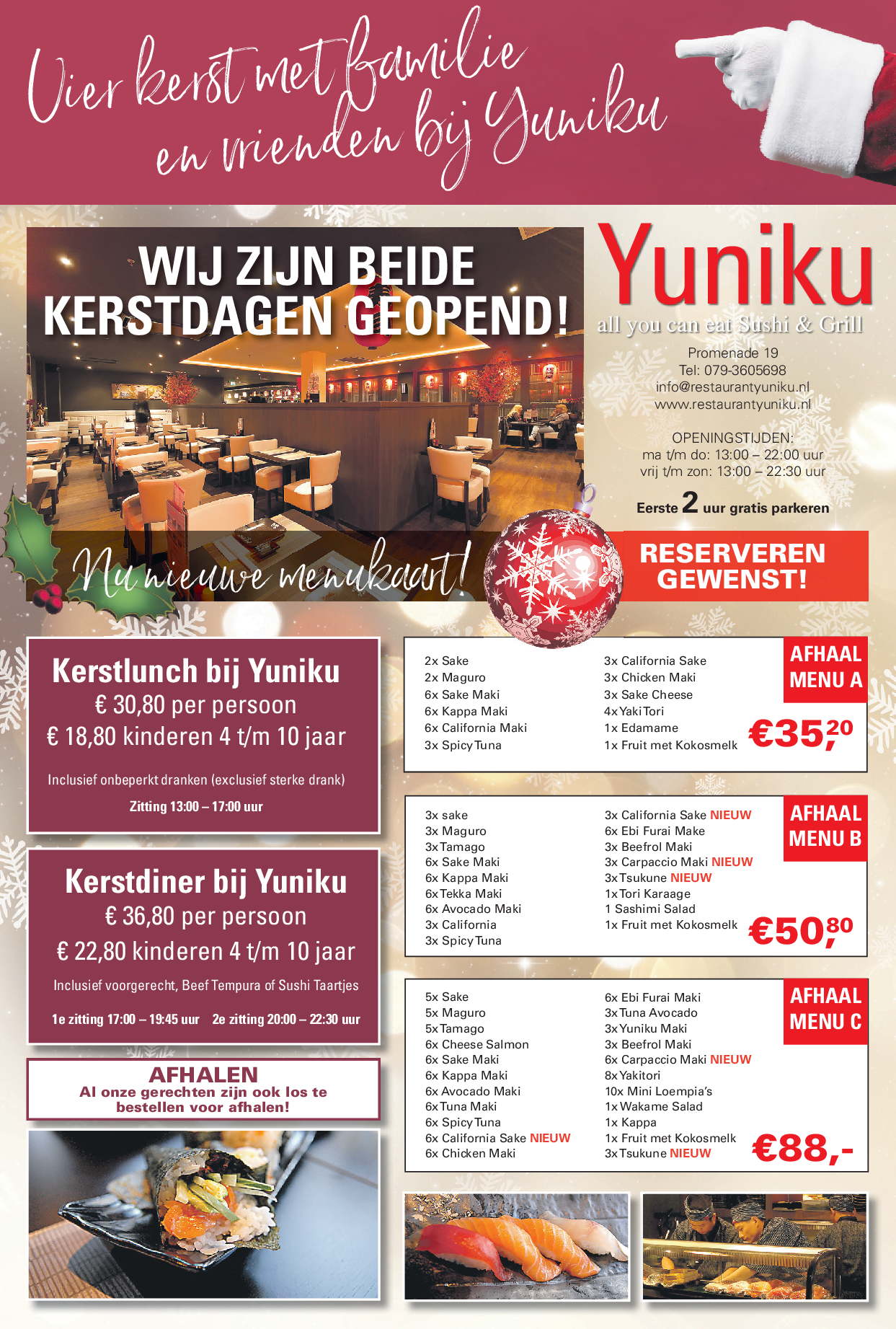 Yuniku Zoetermeer Kerst 2018